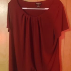 Liz Claiborne maroon shirt
